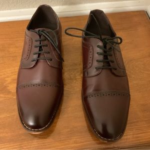 Men's Maroon Stacy Adams Dress Shoes - Size 6 EUC